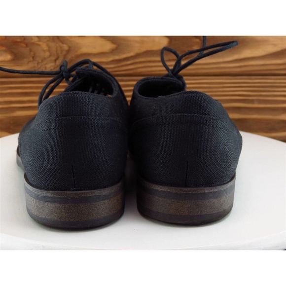 Perry Ellis Sz 10 Derby Oxfords Black Fabric Men Lace‎ Up Westbrook Medium - Picture 7 of 11